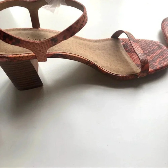 Madewell Sweet Tulip Snake Embossed Holly Leather Strappy Sandal Size 10 NIB - Picture 10 of 14